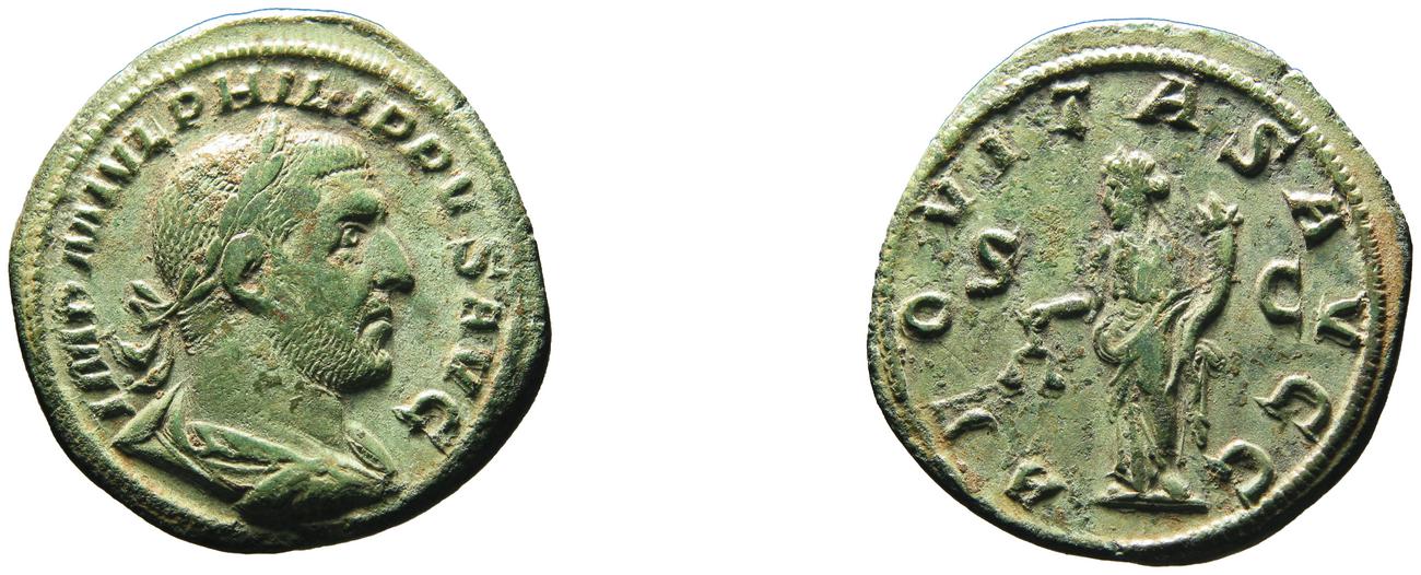RIC IV Philip I 166A, аверс, Британский музей