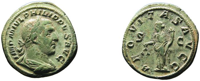 RIC IV Philip I 166A, реверс, Британский музей