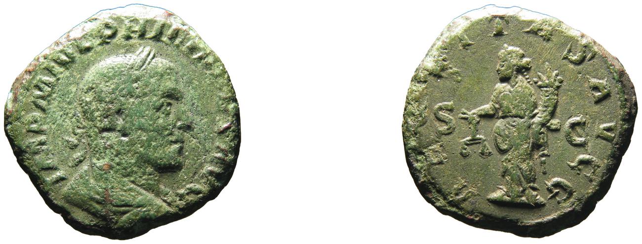RIC IV Philip I 166A, аверс, Британский музей