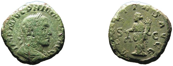 RIC IV Philip I 166A, реверс, Британский музей
