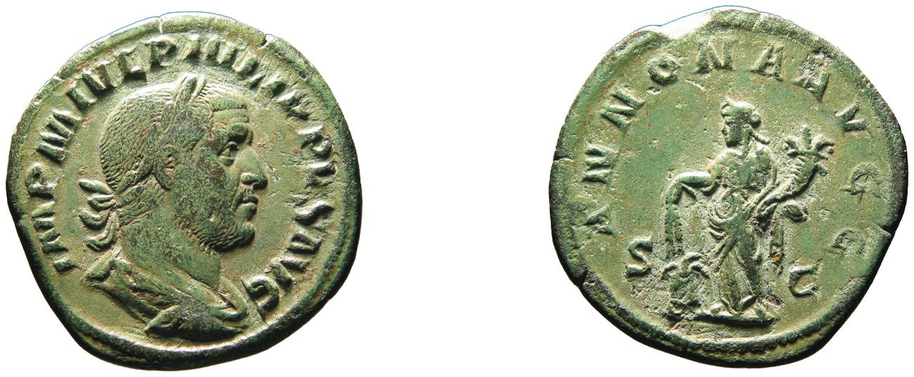 RIC IV Philip I 168A, аверс, bm