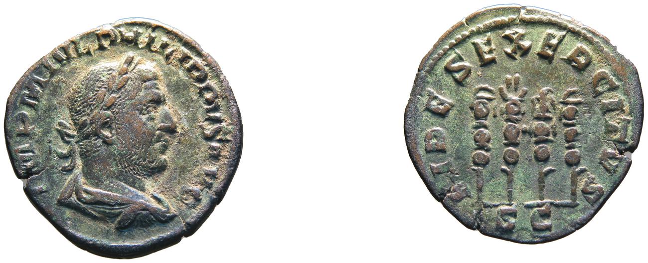 obverse RIC IV Philip I 171A