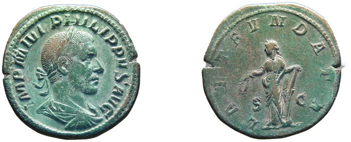 RIC IV Philip I 175A, реверс, bm