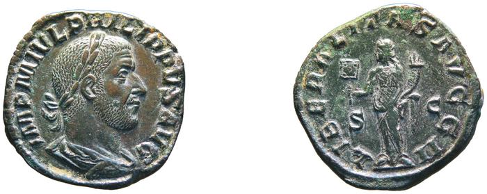 RIC IV Philip I 180A, реверс, bm