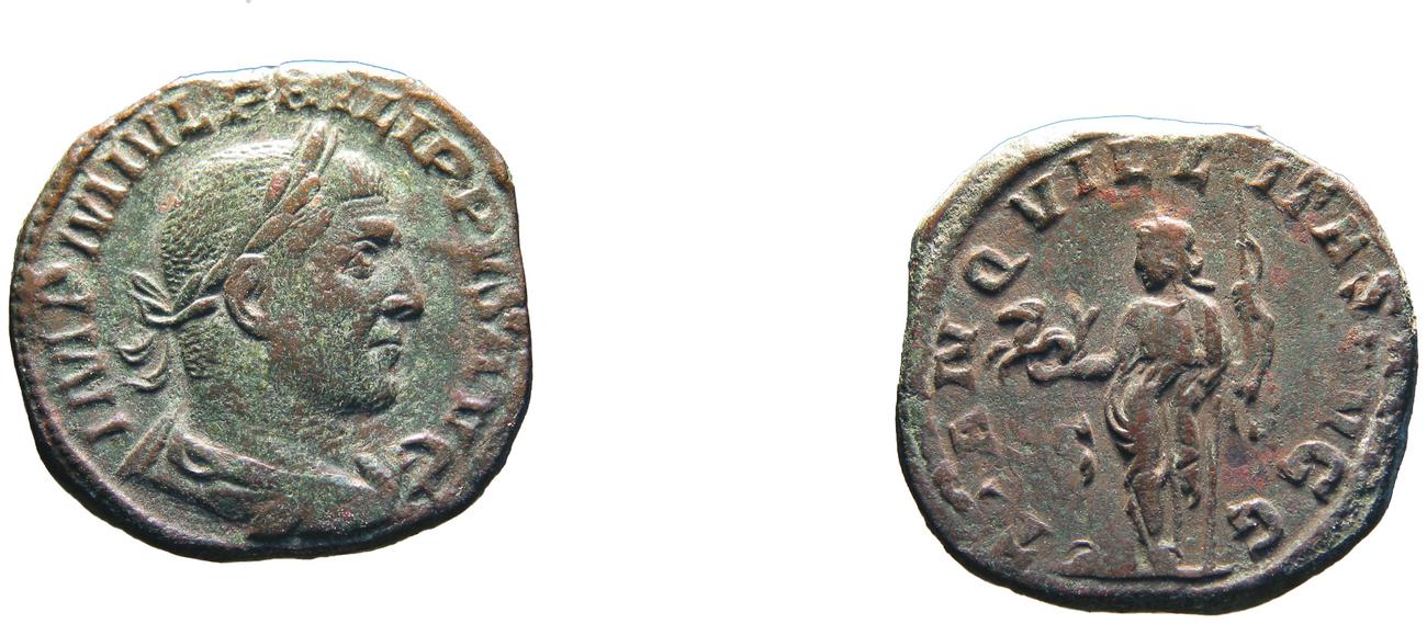 RIC IV Philip I 156, аверс, Британский музей