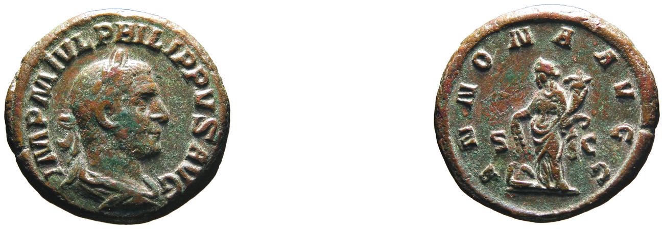 obverse RIC IV Philip I 168B