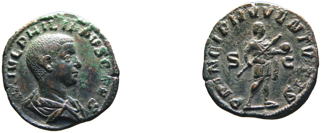 RIC IV Philip I 257, аверс, Британский музей