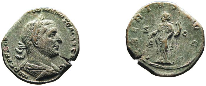 RIC IV Trebonianus Gallus 114A, реверс, bm