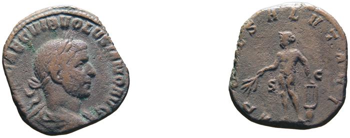 RIC IV Volusian 247, реверс, bm