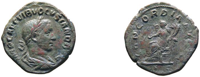RIC IV Volusian 250A, реверс, bm