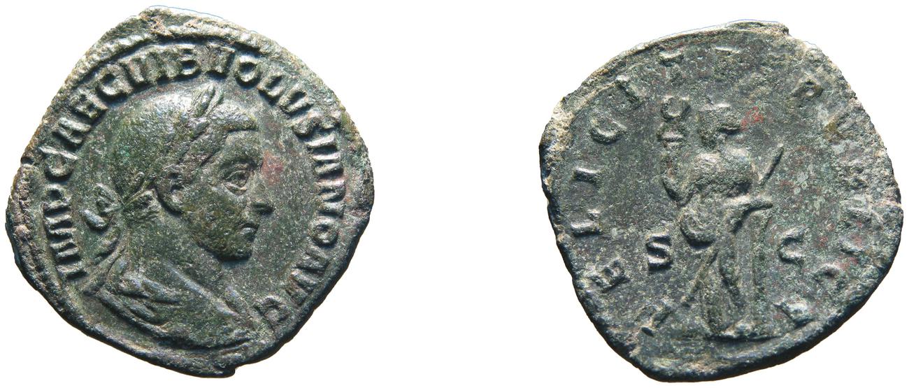 RIC IV Volusian 251A, аверс, bm