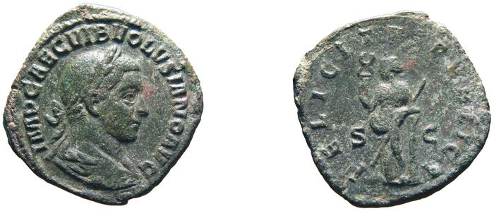 RIC IV Volusian 251A, реверс, bm
