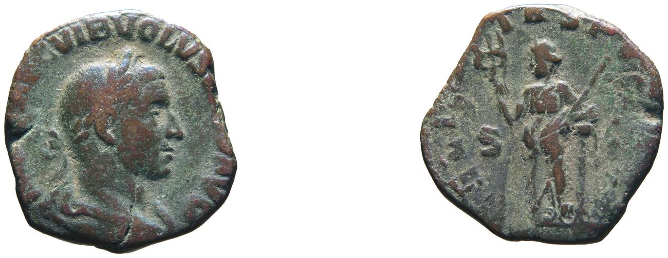 RIC IV Volusian 251A, аверс, bm
