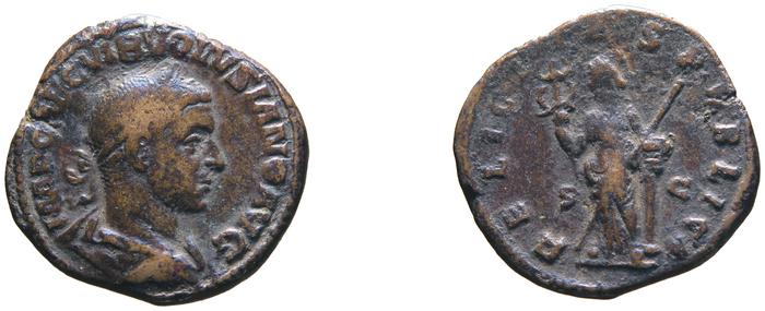 RIC IV Volusian 251A, реверс, bm