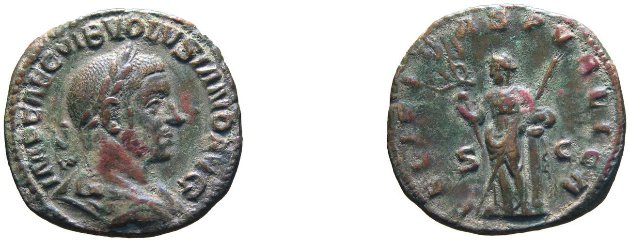 RIC IV Volusian 251A, аверс, bm