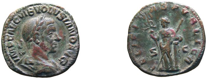 RIC IV Volusian 251A, реверс, bm