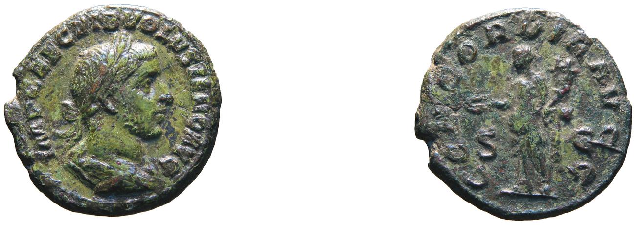 RIC IV Volusian 249B, аверс, Британский музей