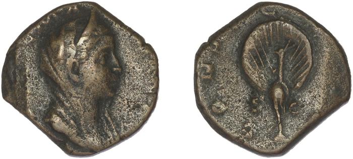 RIC V Mariniana 9, реверс, bm