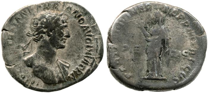 RIC II, Part 3 (second edition) Hadrian 67, реверс, Британский музей