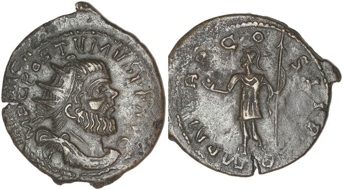 RIC V Postumus 107, реверс, bm