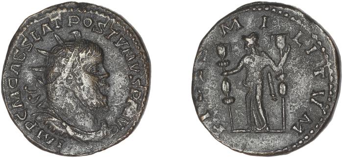 RIC V Postumus 123, реверс, bm