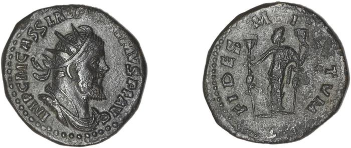 RIC V Postumus 123, реверс, bm