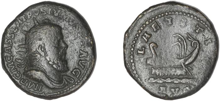 RIC V Postumus 143, реверс, bm