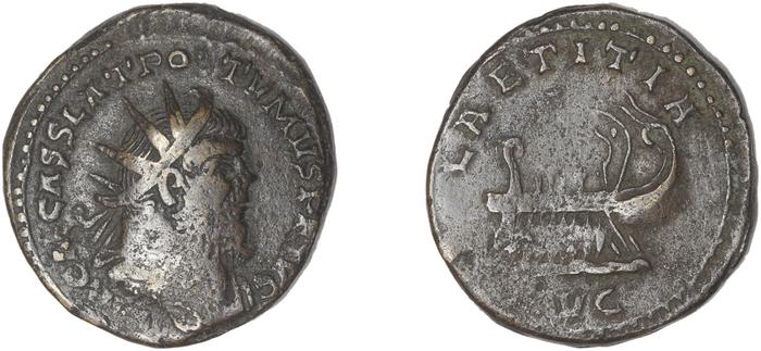 RIC V Postumus 143, реверс, bm