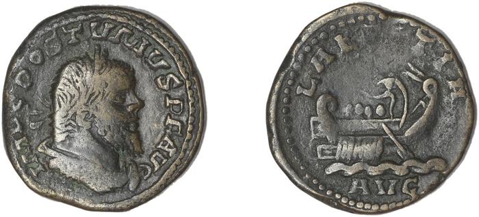 RIC V Postumus 144, реверс, bm