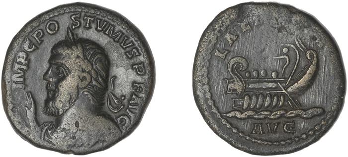 RIC V Postumus 144, реверс, bm