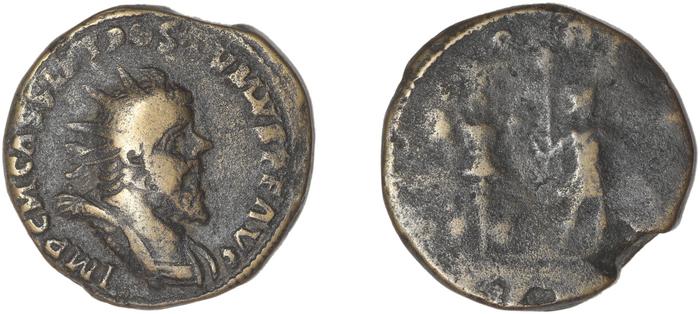 RIC V Postumus 176, реверс, bm