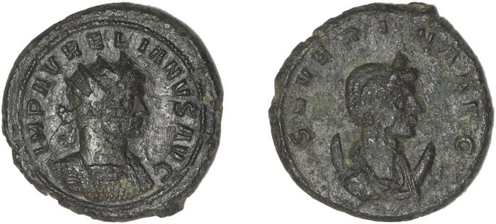 RIC V Aurelian and Severina 2, реверс, bm