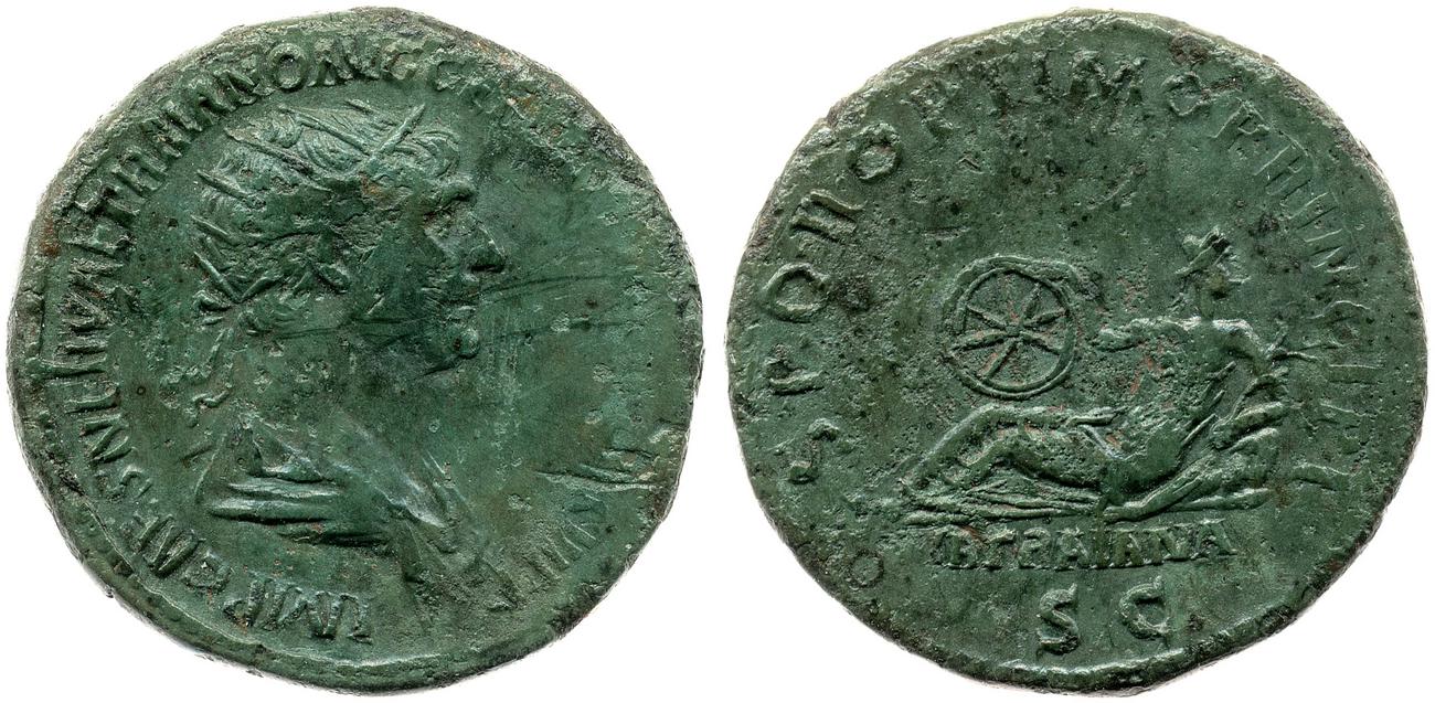 RIC II Trajan 641, аверс, bm