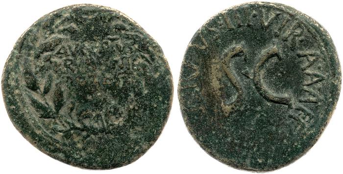 RIC I (second edition) Augustus 388, реверс, bm