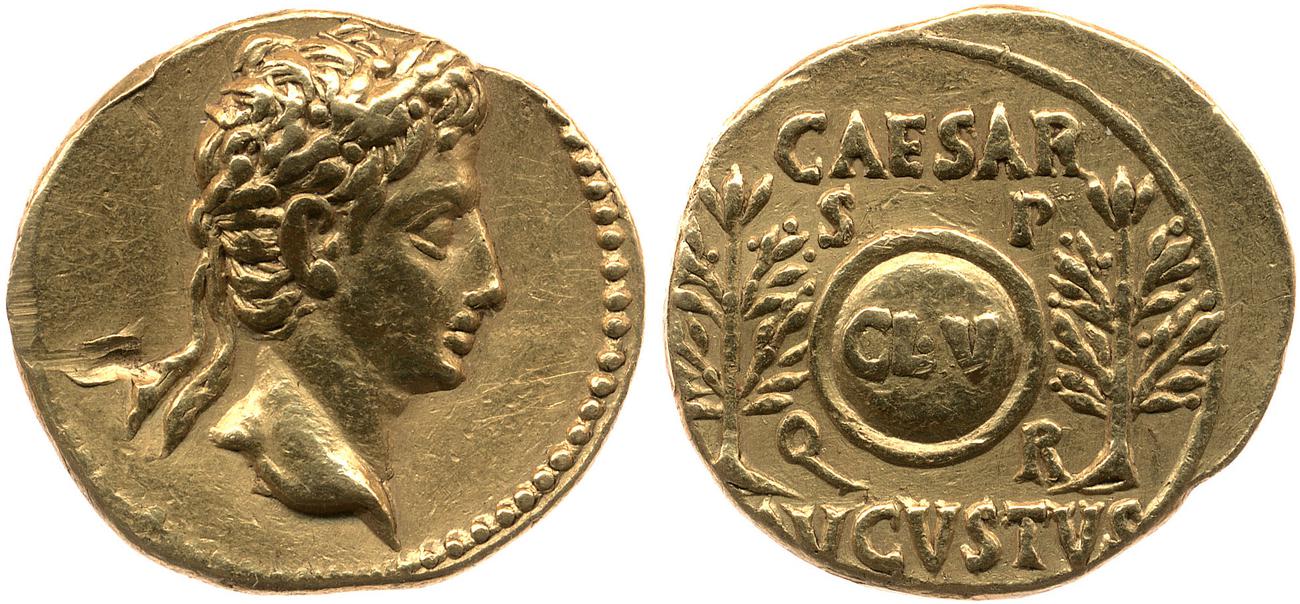RIC I (second edition) Augustus 52A, аверс, bm