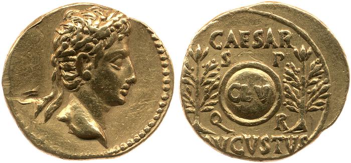 RIC I (second edition) Augustus 52A, реверс, bm