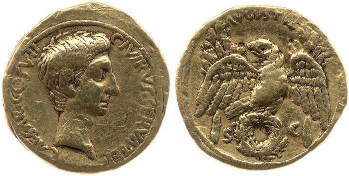 RIC I (second edition) Augustus 277, реверс, bm