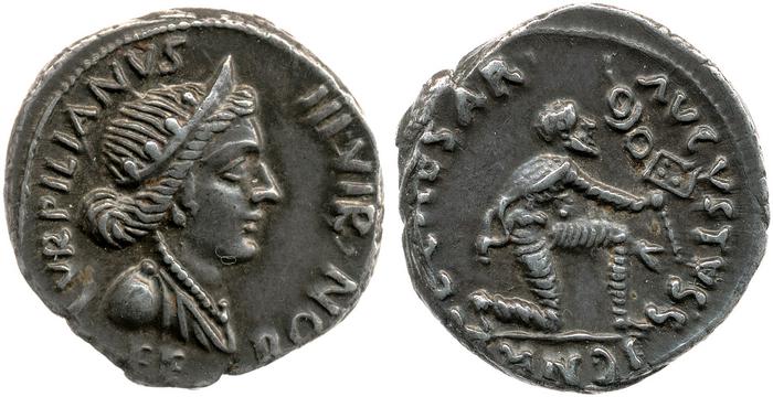 RIC I (second edition) Augustus 288, реверс, bm