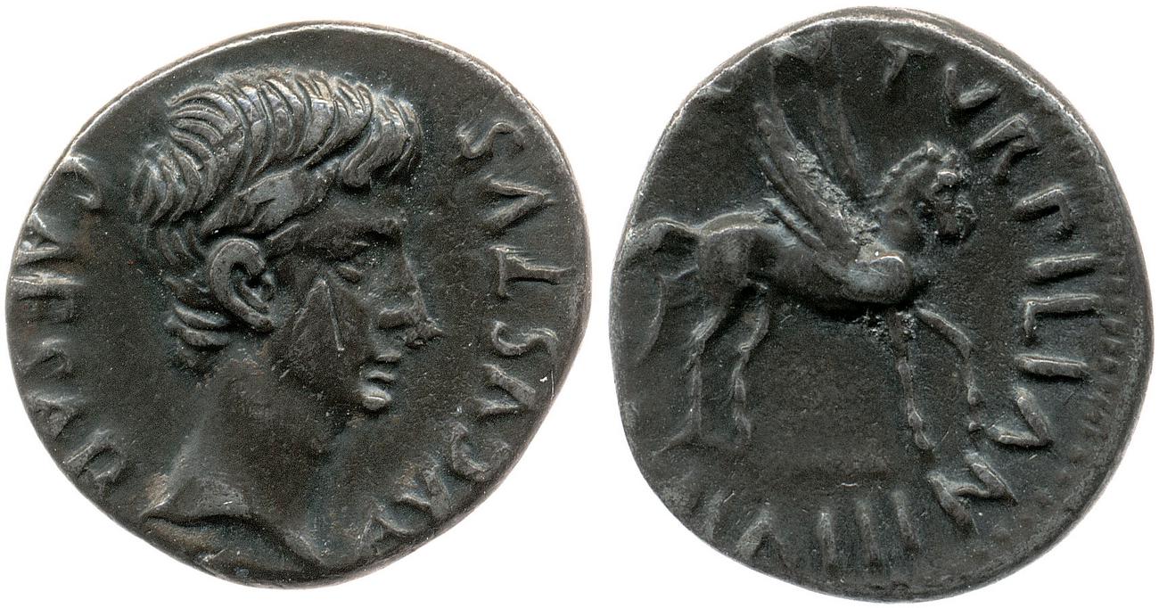 RIC I (second edition) Augustus 297, аверс, bm