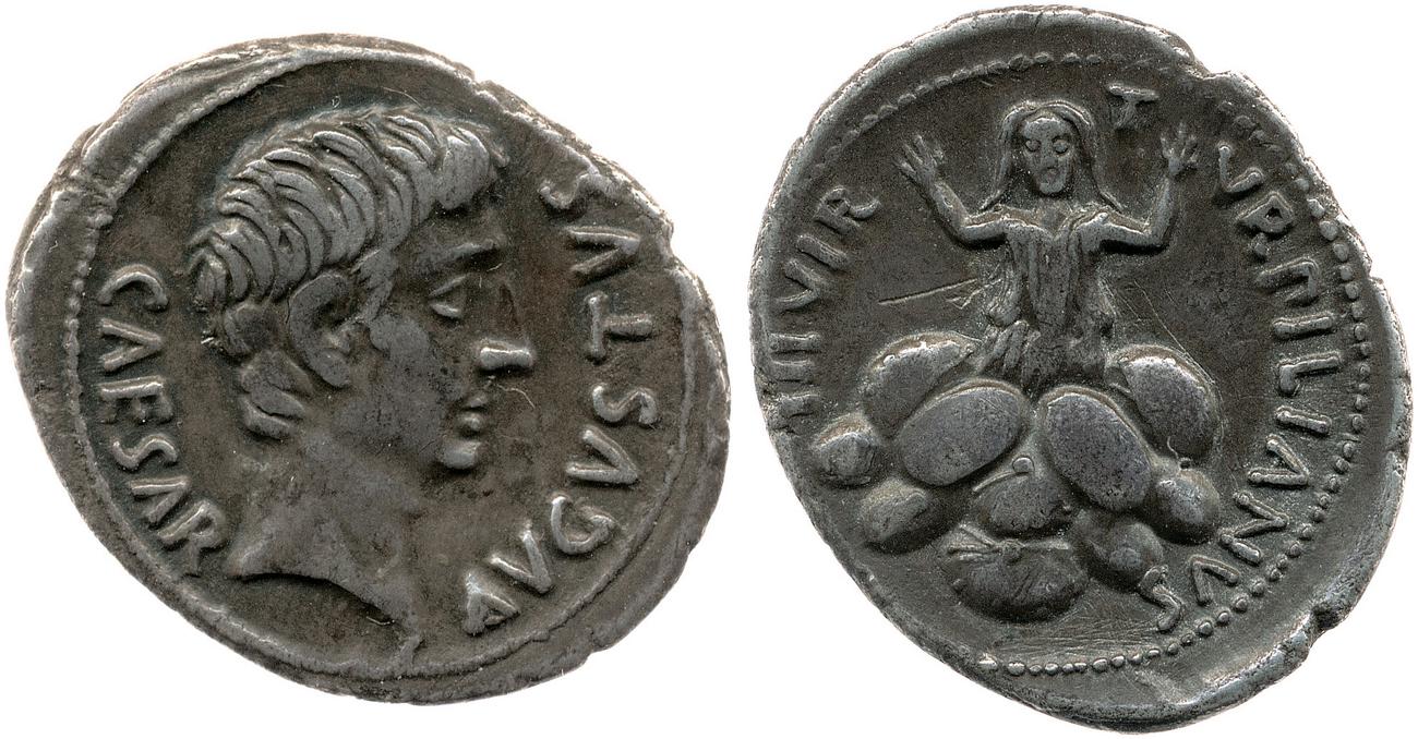 RIC I (second edition) Augustus 299, аверс, bm