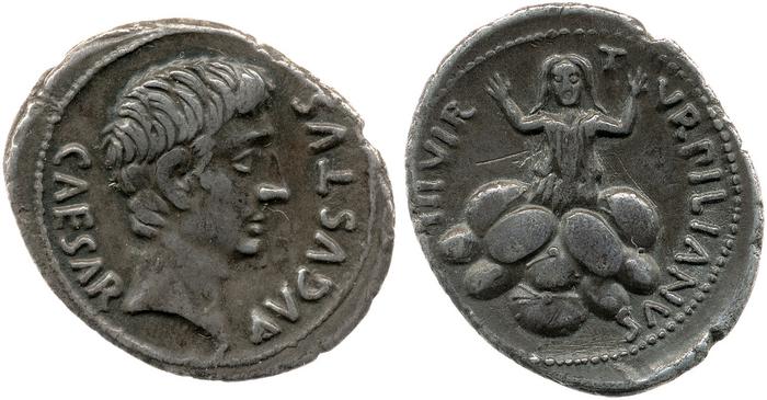 RIC I (second edition) Augustus 299, реверс, bm