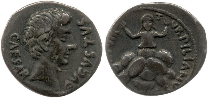RIC I (second edition) Augustus 299, реверс, bm