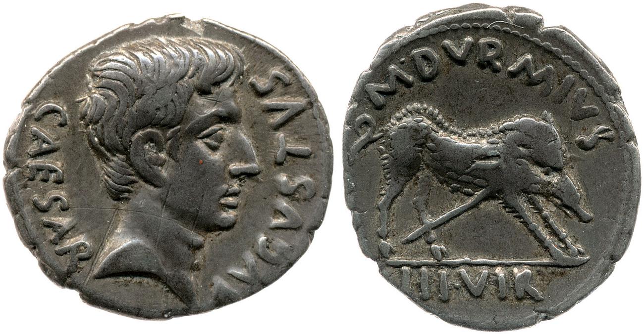 RIC I (second edition) Augustus 317, obverse, bm