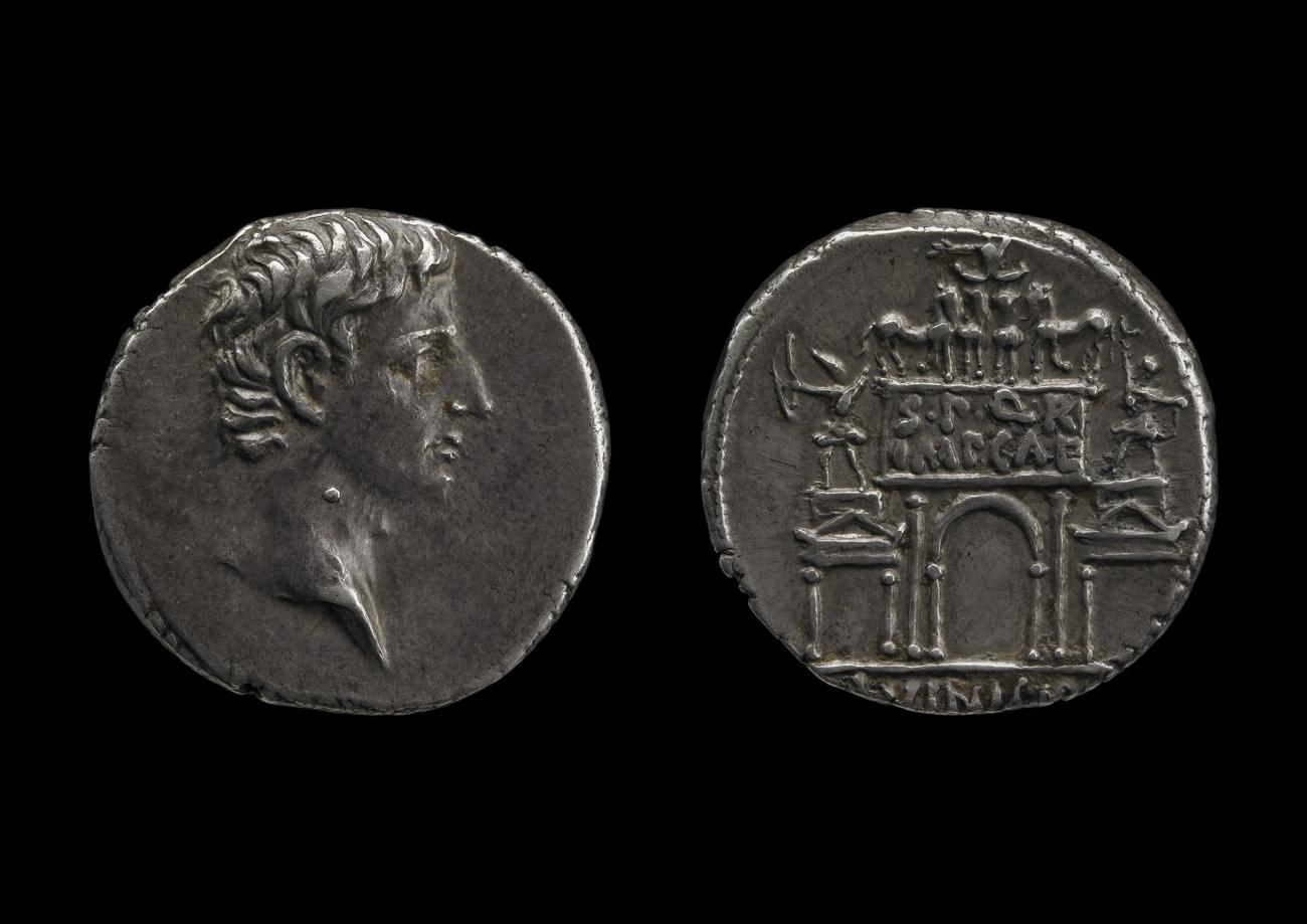 RIC I (second edition) Augustus 359, аверс, bm