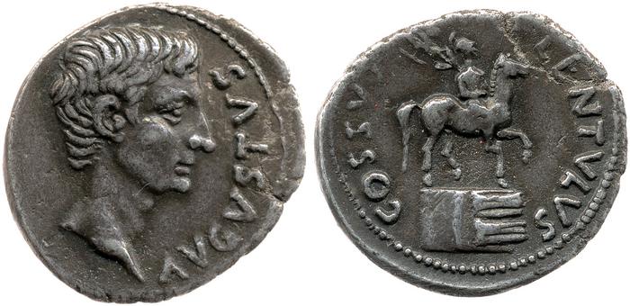 RIC I (second edition) Augustus 412, реверс, bm