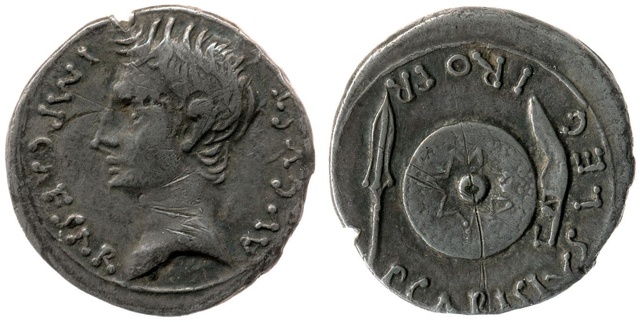 RIC I (second edition) Augustus 2B, аверс, Британский музей
