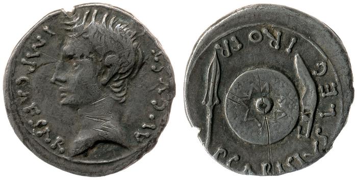 RIC I (second edition) Augustus 2B, реверс, Британский музей