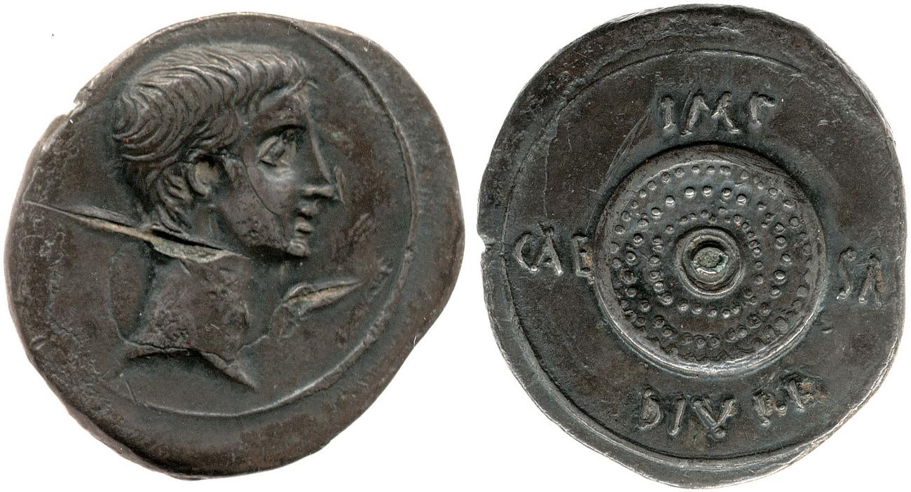 RIC I (second edition) Augustus 543A, аверс, bm