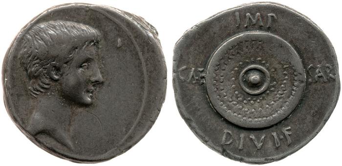 RIC I (second edition) Augustus 543A, реверс, bm