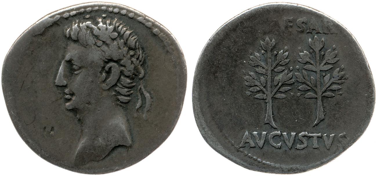 RIC I (second edition) Augustus 33B, аверс, bm